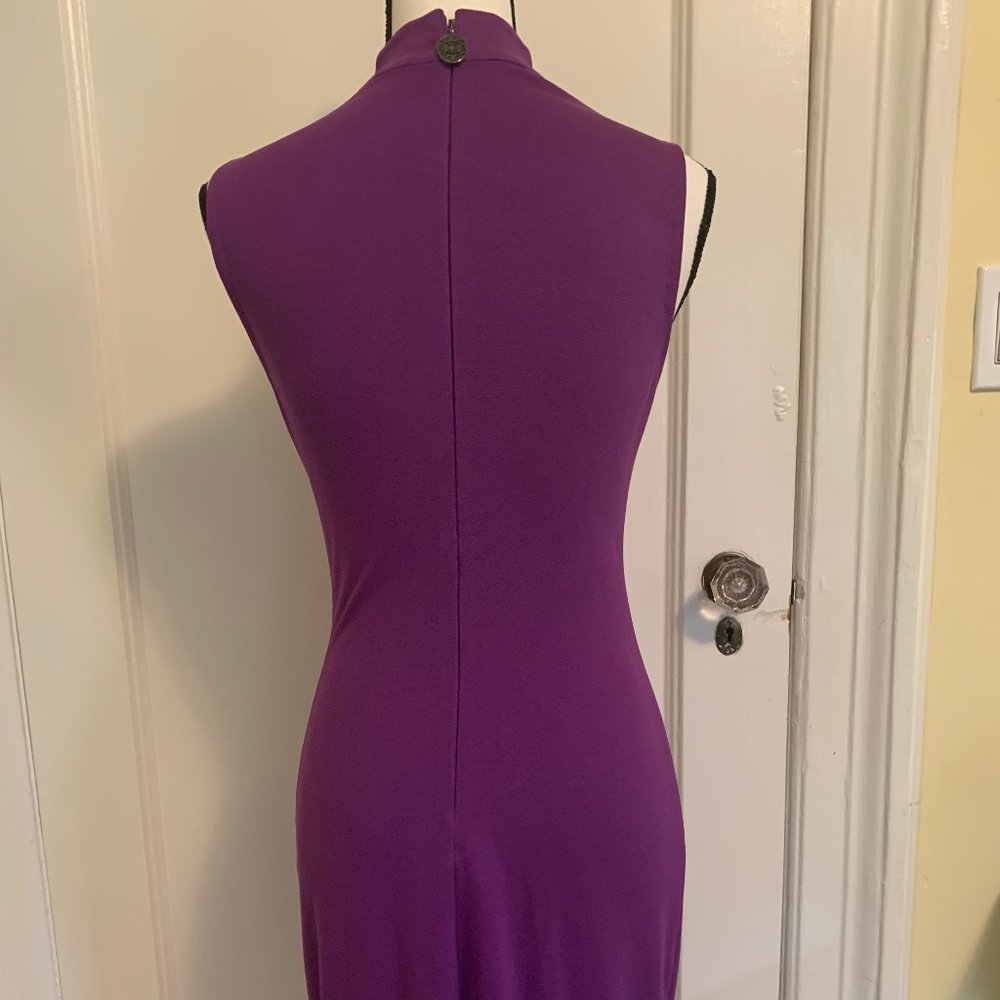 Elie Tahari Purple Sleeveless Dress - Picture 3 of 5